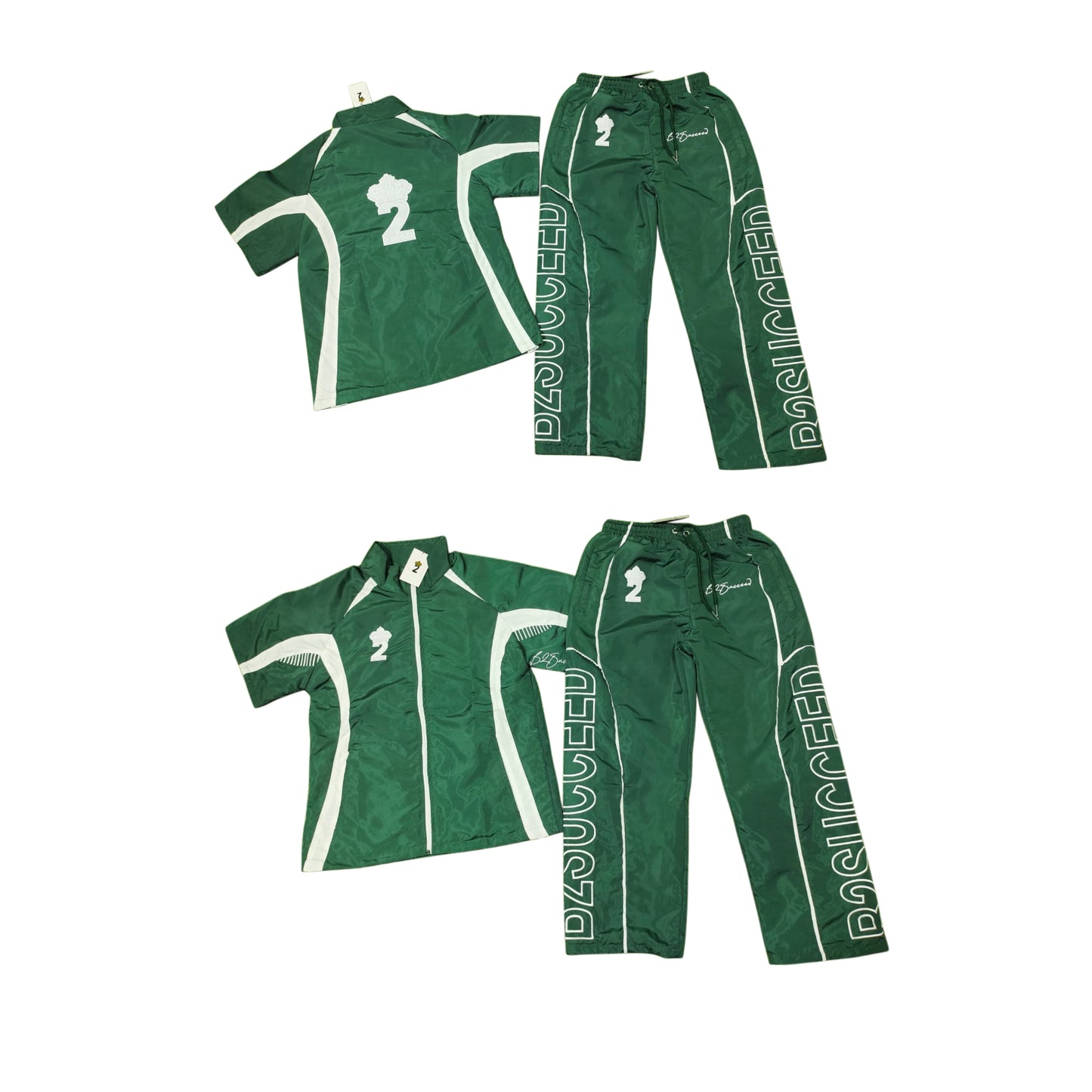 Believe2Succeed Signature Green Tracksuit Set