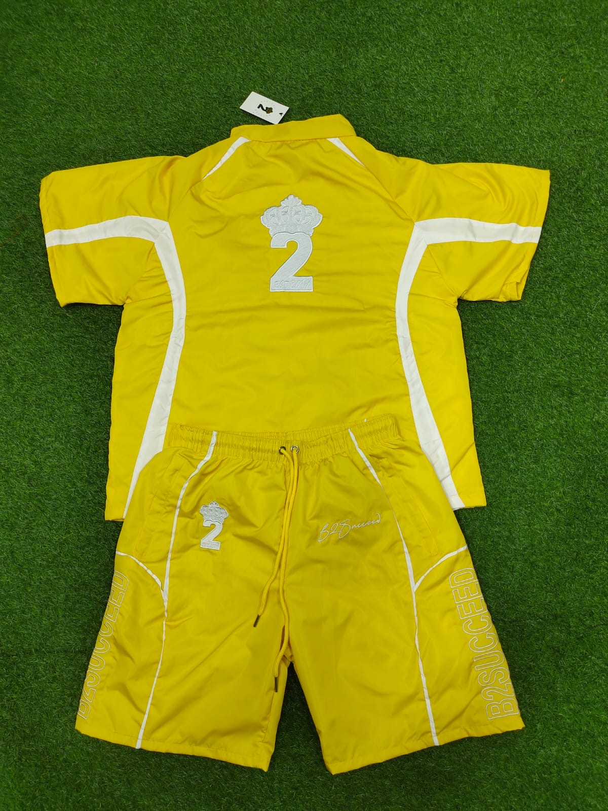 Believe2Succeed Windbreaker Short Set