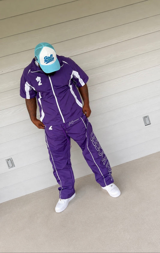 Believe2Succeed “BLESSED Purple Legacy Tracksuit Set