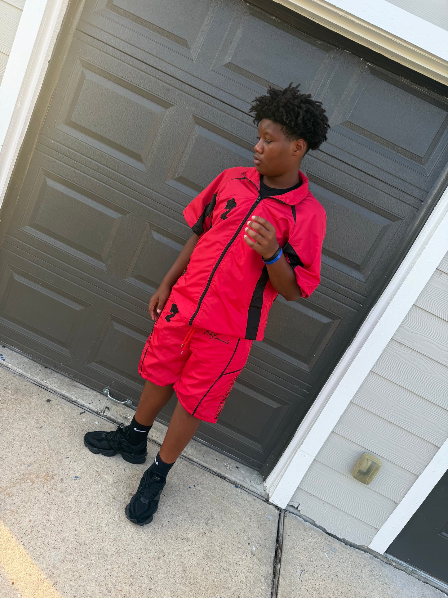Believe2Succeed Windbreaker Short Set