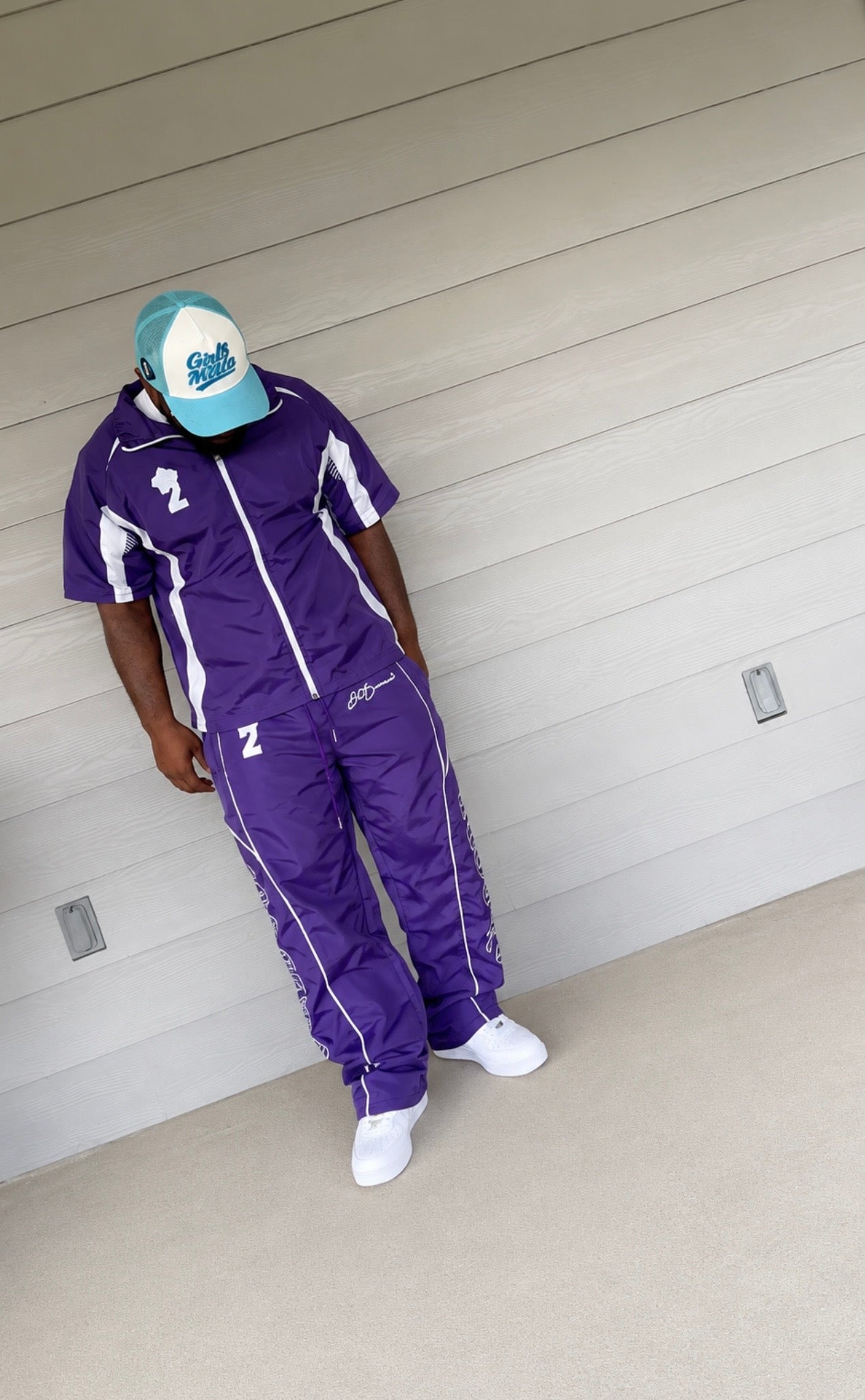 Believe2Succeed “BLESSED Purple Legacy Tracksuit Set