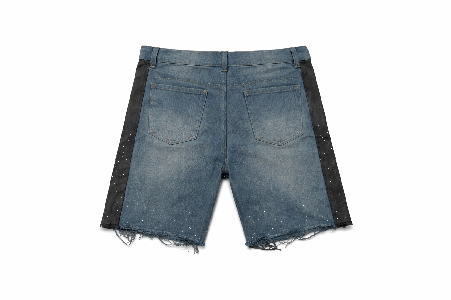 Believe2succeed “Cut Different” Denim Shorts “BLACK LOGO”