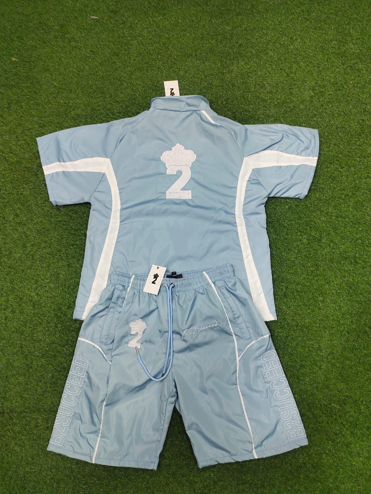 Believe2Succeed Windbreaker Short Set