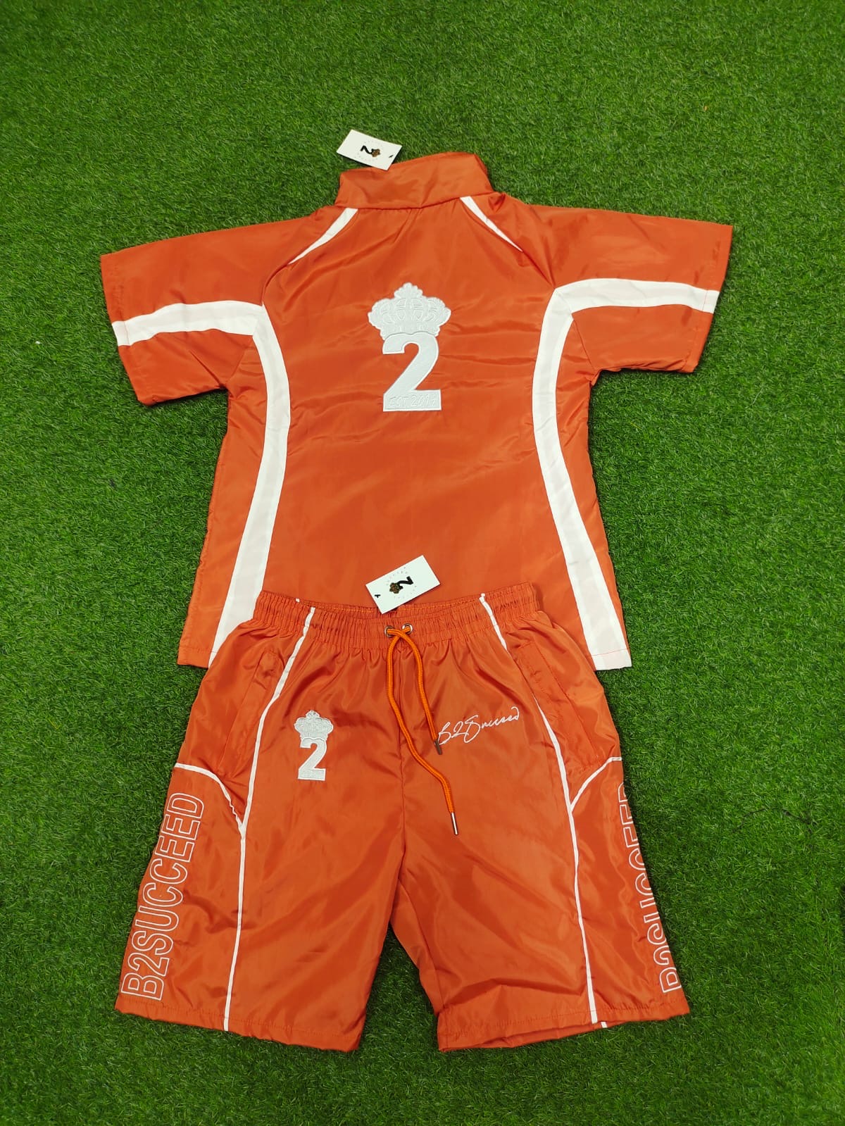 Believe2Succeed Windbreaker Short Set