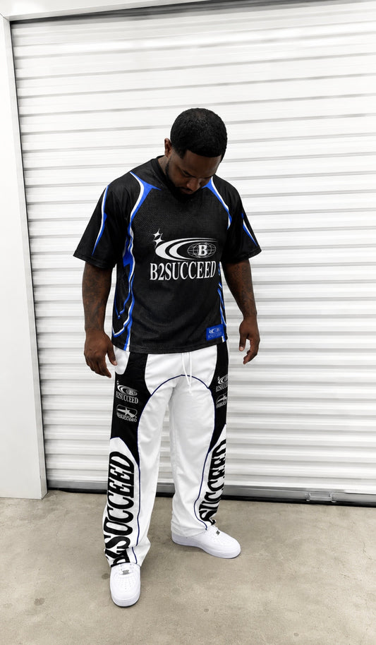 Believe2Succeed “Blue Wave” Jersey & Track Pants Set