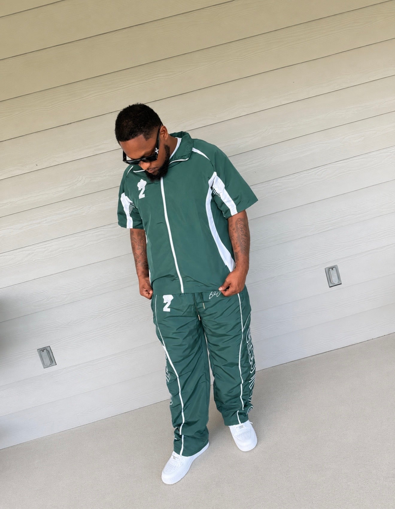 Believe2Succeed Signature Green Tracksuit Set