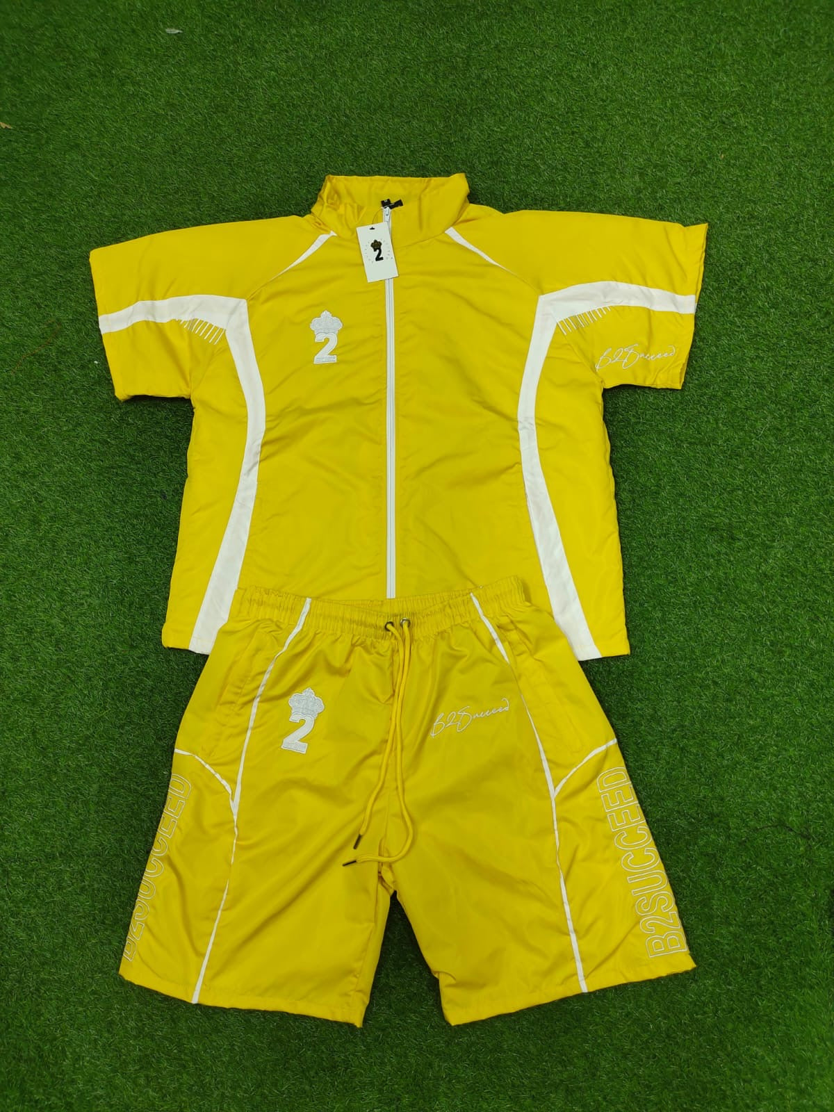Believe2Succeed Windbreaker Short Set