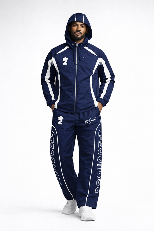 Believe2Succeed Performance Tracksuit – NAVY BLUE