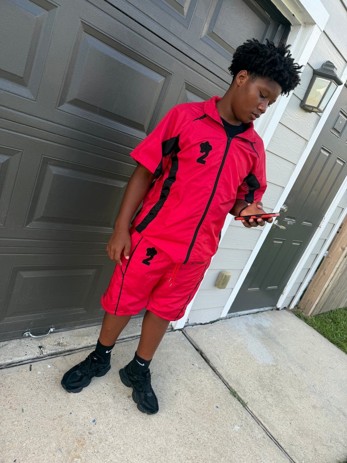 Believe2Succeed Windbreaker Short Set